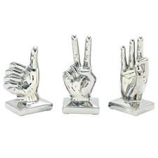 CosmoLiving By Cosmopolitan Porcelain Ceramic Hands Decorative Sculpture picture