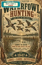 Remington Duck Hunting Tin Sign Vintage Wildlife Cabin Metal Wall Decor picture