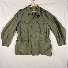 1953 US Army M-1951 Fishtail Field Jacket Men Large Long Olive Green Cohen Fein picture