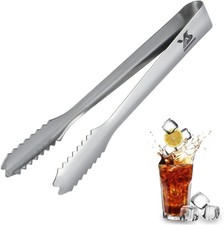 7 inches Ice Tongs for Ice Bucket, Stainless Steel Ice Tongs with Teeth, Small picture