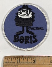 Vintage Boris Badenov Embroidered Patch Rocky & Bullwinkle Cartoon TV Show Ward picture