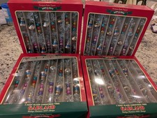 Lot 4 Christopher Radko Shiny Brite 7-foot Christmas Tree Garland Tinsel & Glass picture