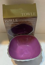 Towle Dolce Collection Fluted Violet Bowl 2009 New in Box. picture