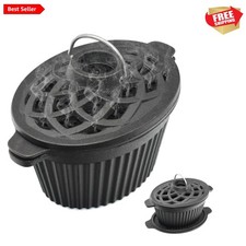 Versatile 1.4 Qt Cast Iron Humidifier & Steamer for Cozy Fireplace Environments picture