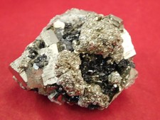 Larger PYRITE CUBE Cluster with Sphalerite 100% Natural From Peru 289gr picture