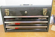 Vintage Sears Craftsman Rally Tool Box 3 Drawer - No Key - Very Clean picture