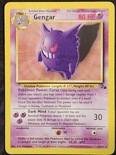 Pokemon Gengar 20/62 Non-Holo (MP) Fossil FO picture