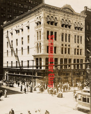 Kresge Building on Woodward Early 1900s With Street Cars 8x10 Photo picture