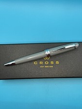 Cross Bailey Light Gray Resin Ballpoint Pen At0742-3 NEW picture