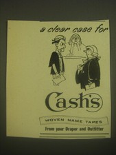 1962 Cash's Woven Name Tapes Advertisement - A clear case for Cash's picture