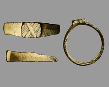 Ancient Roman Legio X Fretensis Bronze Ring Size 6-6.5 c. 70-250 AD COA picture