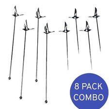 8PK Grey Goose Vodka Stainless Steel 4 Olive Picks 4 Stir Rods Swizzle Sticks picture