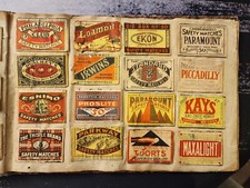 Antique, Album Russian & USSR Set of 114 Different Labels From Matchboxes, Rare picture