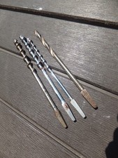 4 Vintage Brace Bit Auger Drill - Craftsman 7/16, 5, Other, & Wards Master 5/16