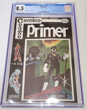 Primer #2 CGC 8.5 VF+ Comico 1982 1st Appearance of Grendel and Argent picture