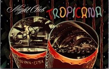 Vintage Tropicana Night Club Havana Cuba Postcard - Crystal Arches Room picture
