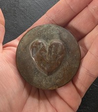 Antique Horse Bridle Rosette Civil War Era Heart Calvary Brass picture