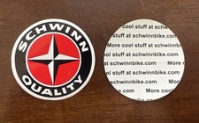 1990s Schwinn Quality Compass Logo 2” Sticker Decal NOS Old Bike Shop Stock picture