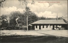 Hanover MA Railroad Station William S. Curtis c1900s-10s Vintage Postcard picture