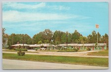 Sandy's Motel Belleview FL Postcard 1968 Chrome Roadside Architecture picture