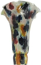 Tulip Lily Flower Glass Lamp Shade - Terra Cottage- Multi-Color 1.38