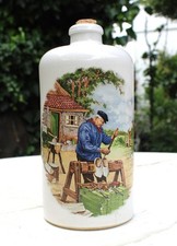 Vintage Wine Bottle MKM Germany Ceramic Signed Pottery 0.7 Liter picture