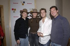 Richard Hull Wendy Torkelson Lance Bass Joseph Anderson enjoy the - Old Photo picture
