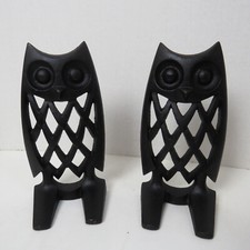Pair of Metal Owl Bookends picture
