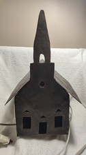 Vintage Handmade Rustic Metal Church Light Included 12'x7.5