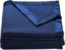 Oakridge Heirloom Merino Wool Blanket – 100% Australian Wool with Vintage Satin picture