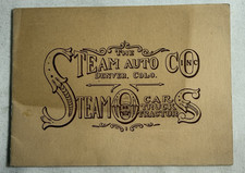 1919 Steam Auto Company Denver Colorado Sales information Booklet, STEAM-O CARS picture