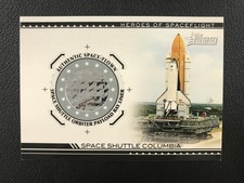 2009 Topps American Heritage Space Shuttle Columbia Orbiter Payload Liner Relic picture