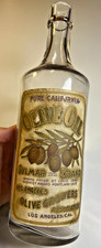 Antique c 1907 Sylmar Olive Oil Bottle Label Labeled Los Angeles California CA  picture