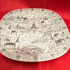 Rorstrand Sweden Souvenir Plate Motif fran Lidkoping Kinnekulle Lacko picture