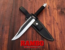 Handmade Rambo First Blood Part 2 Replica Knife: Stainless Steel Survival Knife picture