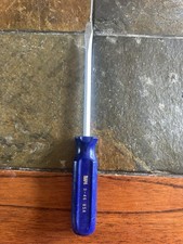 Vintage NAPA D-46 Slotted Screwdriver 10” Blue Handle Made in USA picture