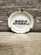 Vintage Astroworld Amusement Park Souvenir Ashtray trinket Dish Logo Ceramic picture