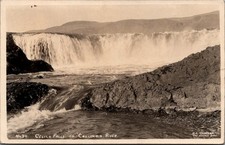 Vintage RPPC Celilo Falls Columbia River Oregon 1940 Postcard Lost Landmark picture