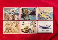 1941 Uncle Sam Gum Inc Army Marines Navy World War II Gas Mask 40s vtg Card Lot picture