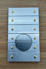 Vintage cigar cutter,  Cartier SS and gold, NM condition WITH leather case picture