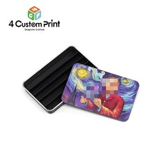 Small Empty Metal Tobacco Storage Case Child Resistant Slide Tin Box US Stock picture