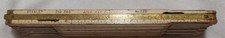 VTG Stanley 226 Zig Zag Four-Way Extension Folding Ruler Wood/Brass 72in picture