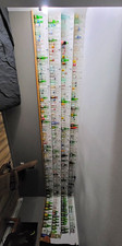 Vintage Clear Soda Bottle Collection on Wall Shelves, Assorted Mixed Brands picture