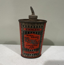 Boye Oil Vintage Gas & Oil Advertising Can High Grade Stainless Spout Lid picture