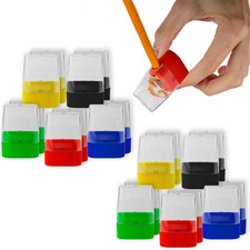100 Pack Handheld Manual Pencil Sharpeners in Bulk Plastic Pencil Sharpeners for picture