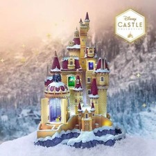 NIB Disney Beauty And The Beast Belle Light Up Castle Collection Figurine 10/10 picture