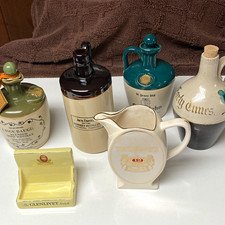 Vintage Whiskey advertising Pub Jug Whisky decanters and Glenlivet match holder picture