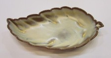 Vintage Satin Desert Tan Frankoma Pottery 225 Leaf Shaped 9