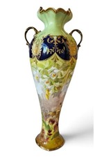 Antique Doulton Burslem Hand-Painted Vase c.1900 picture