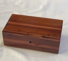 Vintage Lane Miniature Cedar Chest Wood Jewelry Keepsake Box San Antonio Texas picture